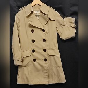 JD•ER Women's Trench Coat Brown Light Color Size 8UK